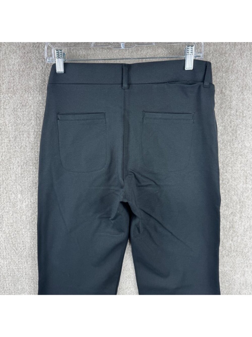 Betabrand 7 Pocket Straight Leg Dress Pant Yoga Pants M Black Businesscore NWOT - Picture 5 of 12